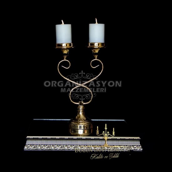 3'lü Şamdan Mumluk