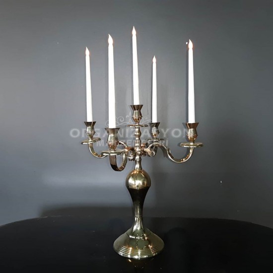 Beş Kafalı Gümüş Şamdan