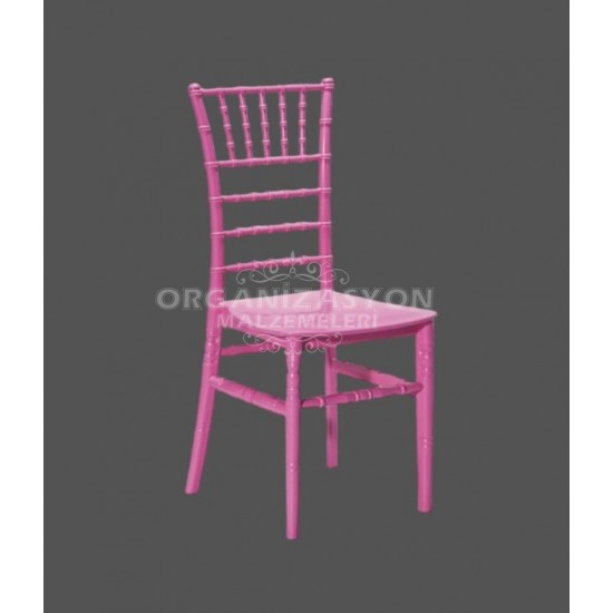 Pembe Tiffany Sandalye