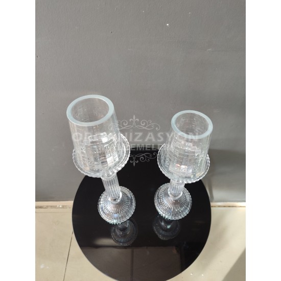 3'lü Kristal Mumluk
