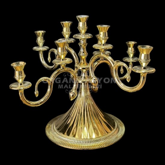 9 Kollu Gold Şamdan