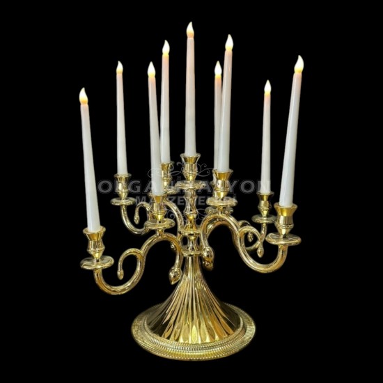 9 Kollu Gold Şamdan