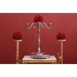 2 Kollu Gümüş Şamdan