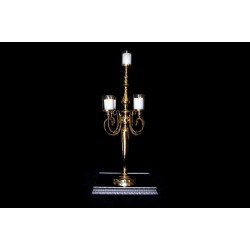 Beş kollu Gold Şamdan