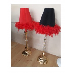 Kırmızı Abajur Şamdan